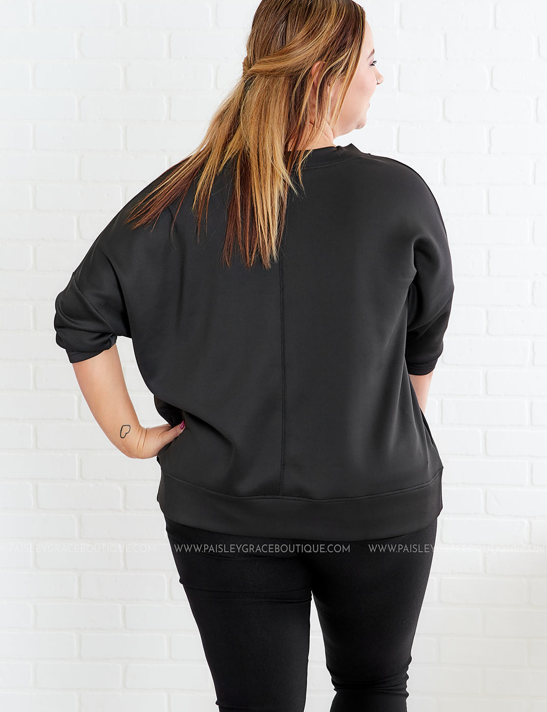 All We Have Athleisure Top - Black - LAST ONES FINAL SALE