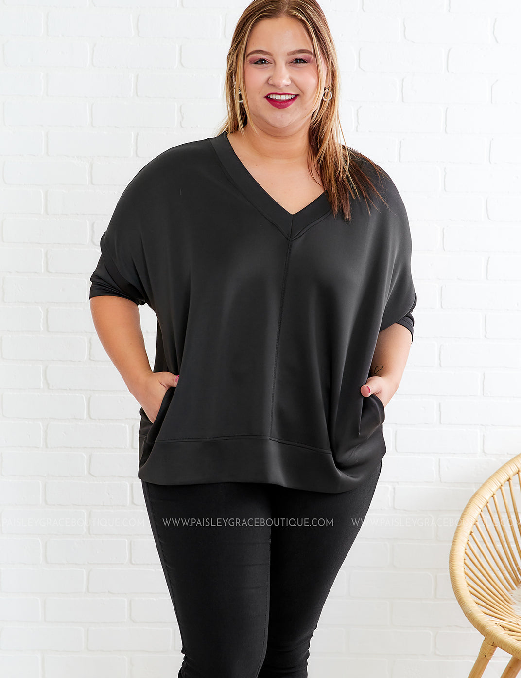 All We Have Athleisure Top - Black - LAST ONES FINAL SALE