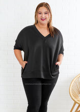 Load image into Gallery viewer, All We Have Athleisure Top - Black - FINAL SALE
