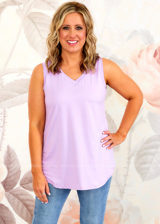 Allie Tank - Lilac  - FINAL SALE