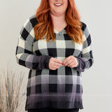 Plaid To Meet You Top - White* LAST ONES FINAL SALE ** LAST ONES FINAL SALE *
