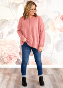 Candid Emotions Sweater - Mauve - FINAL SALE CLEARANCE