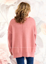 Load image into Gallery viewer, Candid Emotions Sweater - Mauve - FINAL SALE CLEARANCE
