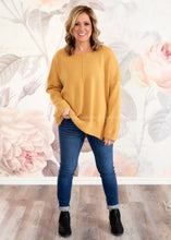 Load image into Gallery viewer, Candid Emotions Sweater - Mustard - FINAL SALE CLEARANCE
