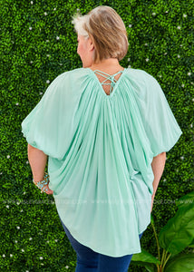 Whirl and Twirl Top - MINT - FINAL SALE