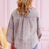 Done With Confidence Top - Mushroom REG ONLY - LAST ONES FINAL SALE