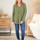 Mackenzie Top- OLIVE* LAST ONES FINAL SALE *