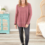 Mackenzie Top- CRIMSON* LAST ONES FINAL SALE *