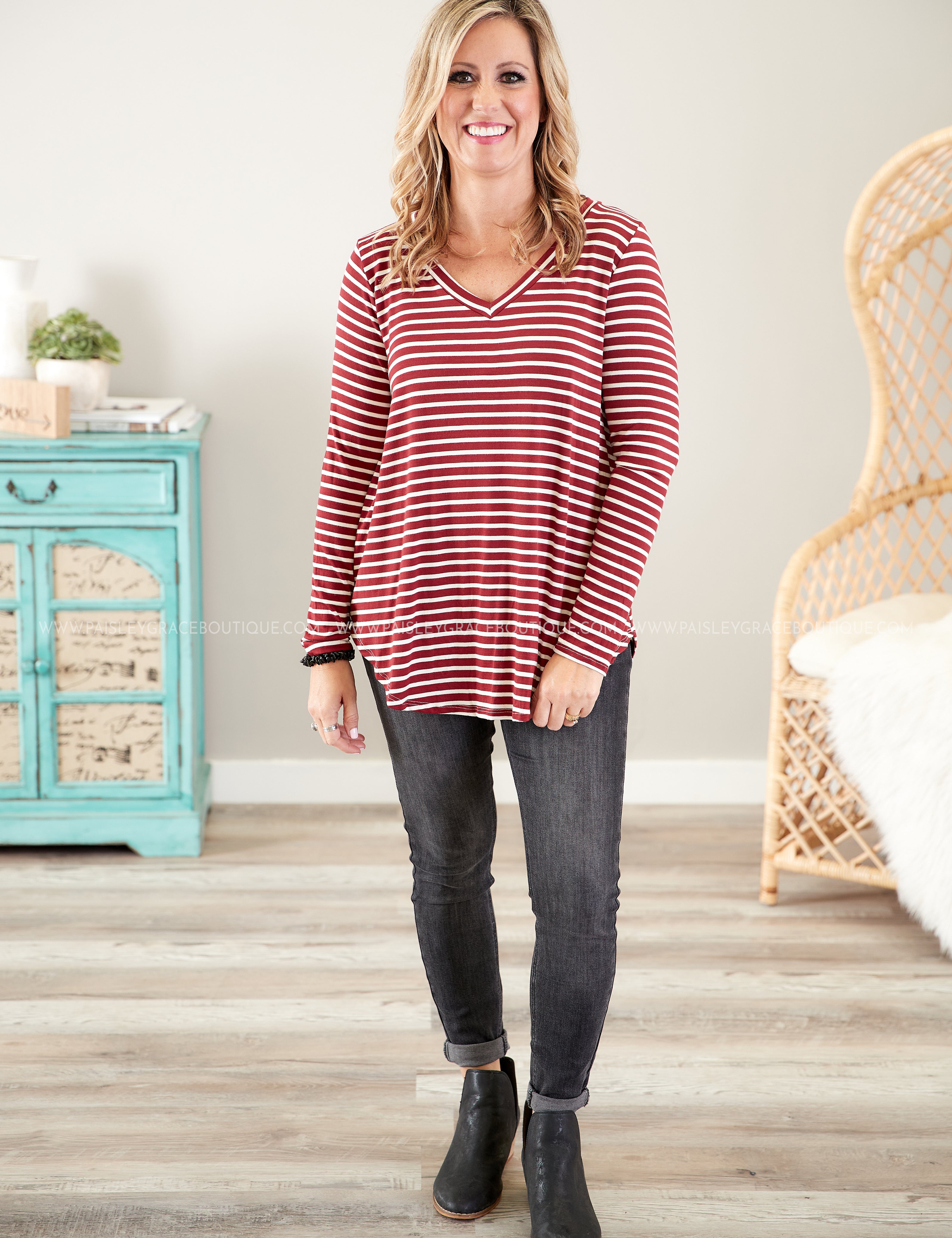 Mackenzie Top- CRIMSON* LAST ONES FINAL SALE *