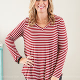 Mackenzie Top- CRIMSON* LAST ONES FINAL SALE *