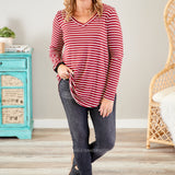 Mackenzie Top- CRIMSON* LAST ONES FINAL SALE *