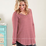 Mackenzie Top- CRIMSON* LAST ONES FINAL SALE *