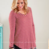 Mackenzie Top- CRIMSON* LAST ONES FINAL SALE *