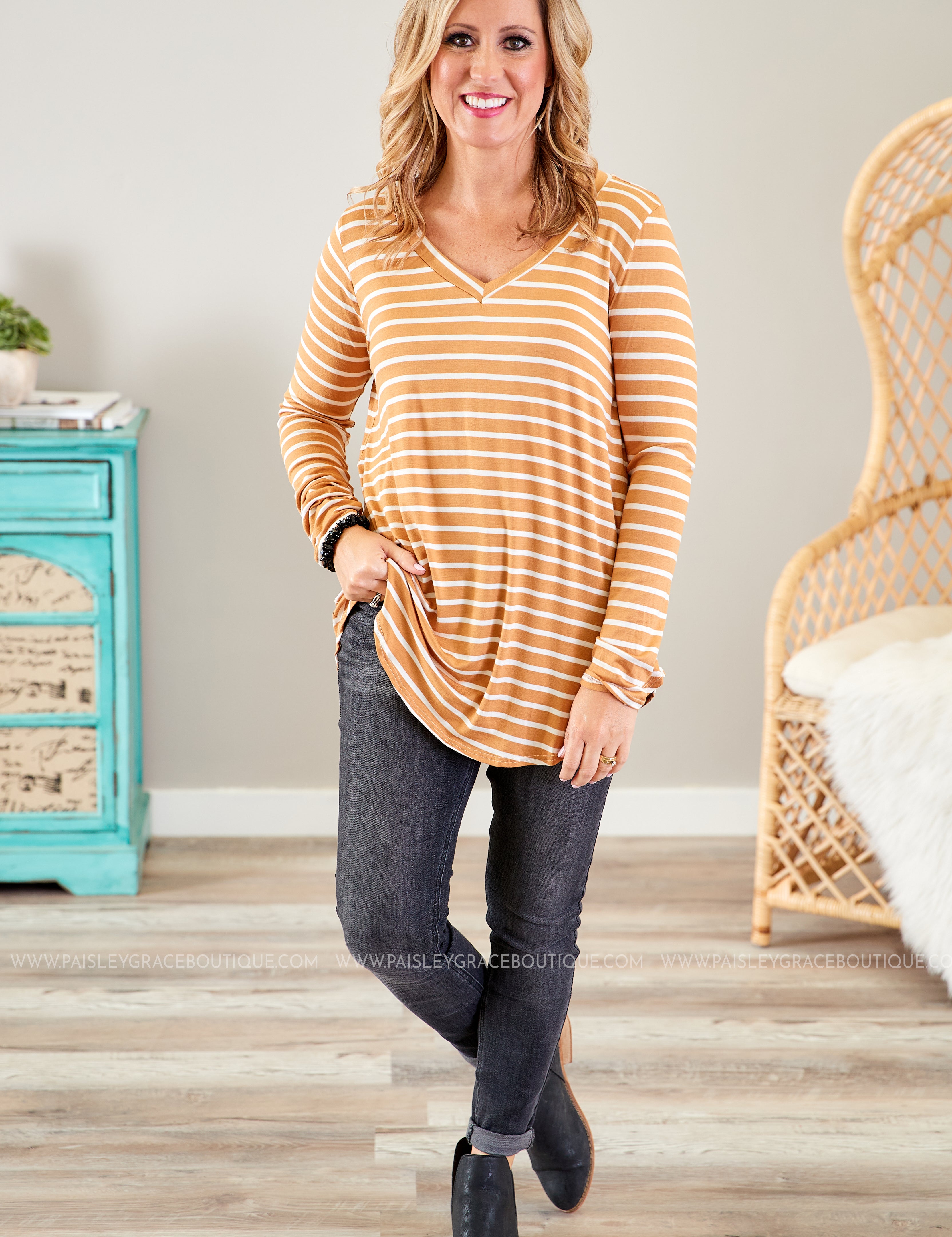 Mackenzie Top- MUSTARD* LAST ONES FINAL SALE *