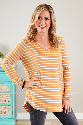 Mackenzie Top- MUSTARD - FINAL SALE