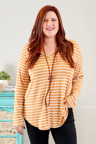 Mackenzie Top- MUSTARD - FINAL SALE