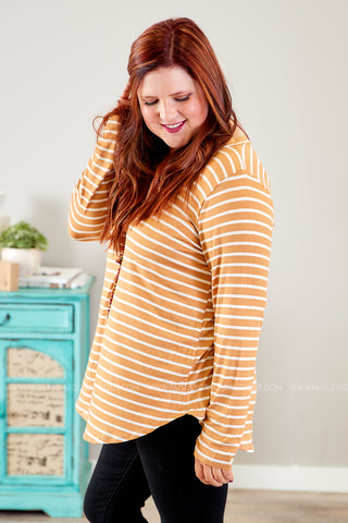 Mackenzie Top- MUSTARD - FINAL SALE