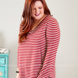 Mackenzie Top- CRIMSON* LAST ONES FINAL SALE *