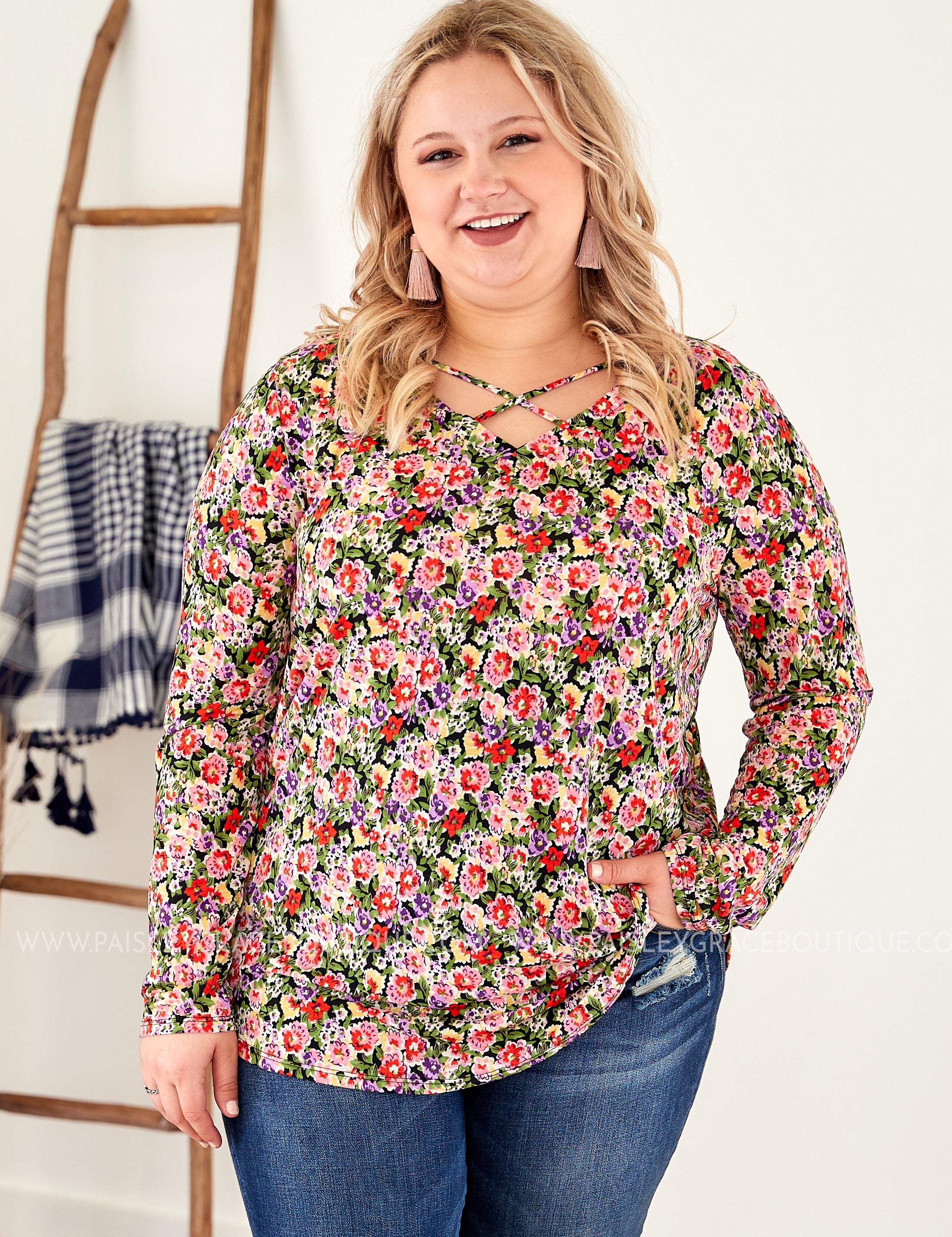 Floral Maze Top - LAST ONES FINAL SALE