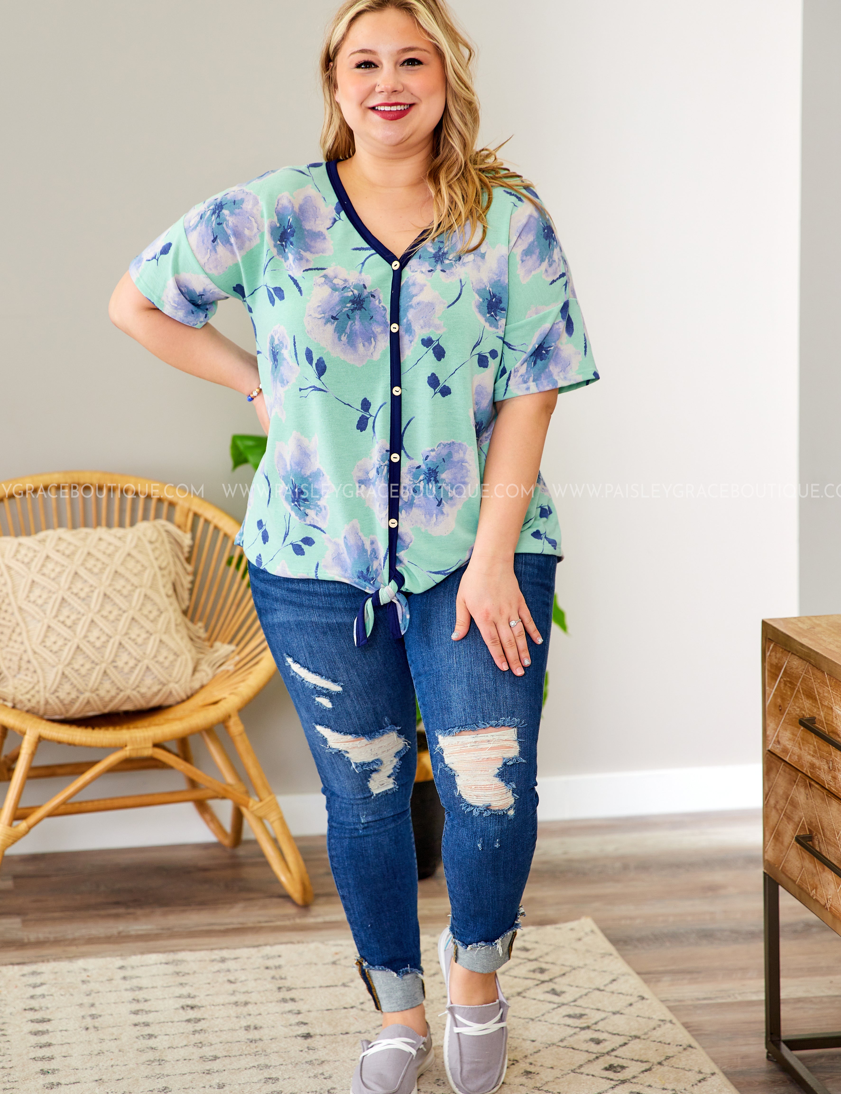 Clever Mind Knot Top - LAST ONES FINAL SALE