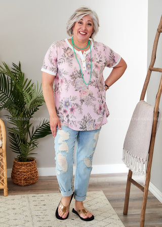 Florally Inclined Top - LAST ONES FINAL SALE