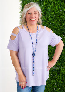 So Into You Top - LILAC  - FINAL SALE