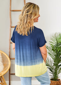 Rising Sun Tee - Blue  - FINAL SALE CLEARANCE