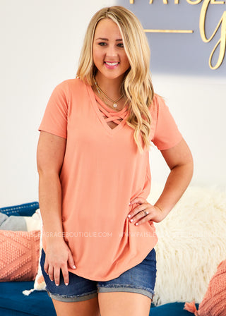 Personal Best Top - CORAL  - LAST ONE FINAL SALE