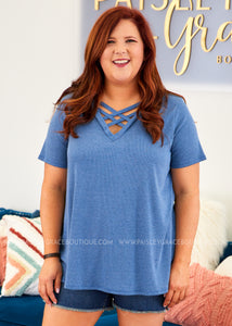 Personal Best Top - BLUE - FINAL SALE CLEARANCE