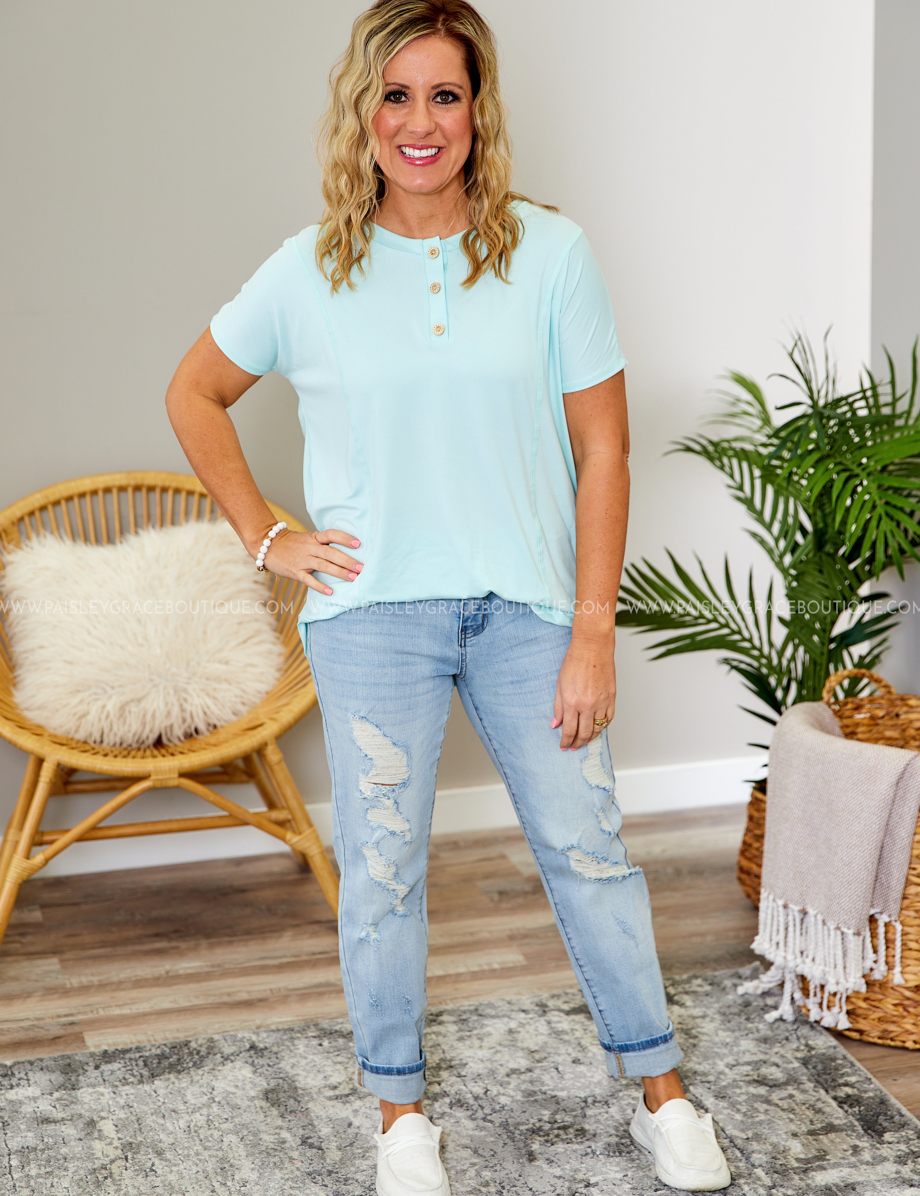Finley Top - LT MINT  - LAST ONES FINAL SALE