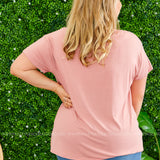 Pleasant Surprise Tee - MAUVE* LAST ONES FINAL SALE *