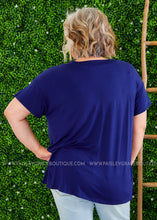 Load image into Gallery viewer, Pleasant Surprise Tee - NAVY  - FINAL SALE
