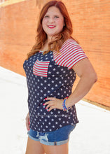 Load image into Gallery viewer, Oh My Stars Top - Navy - FINAL SALE
