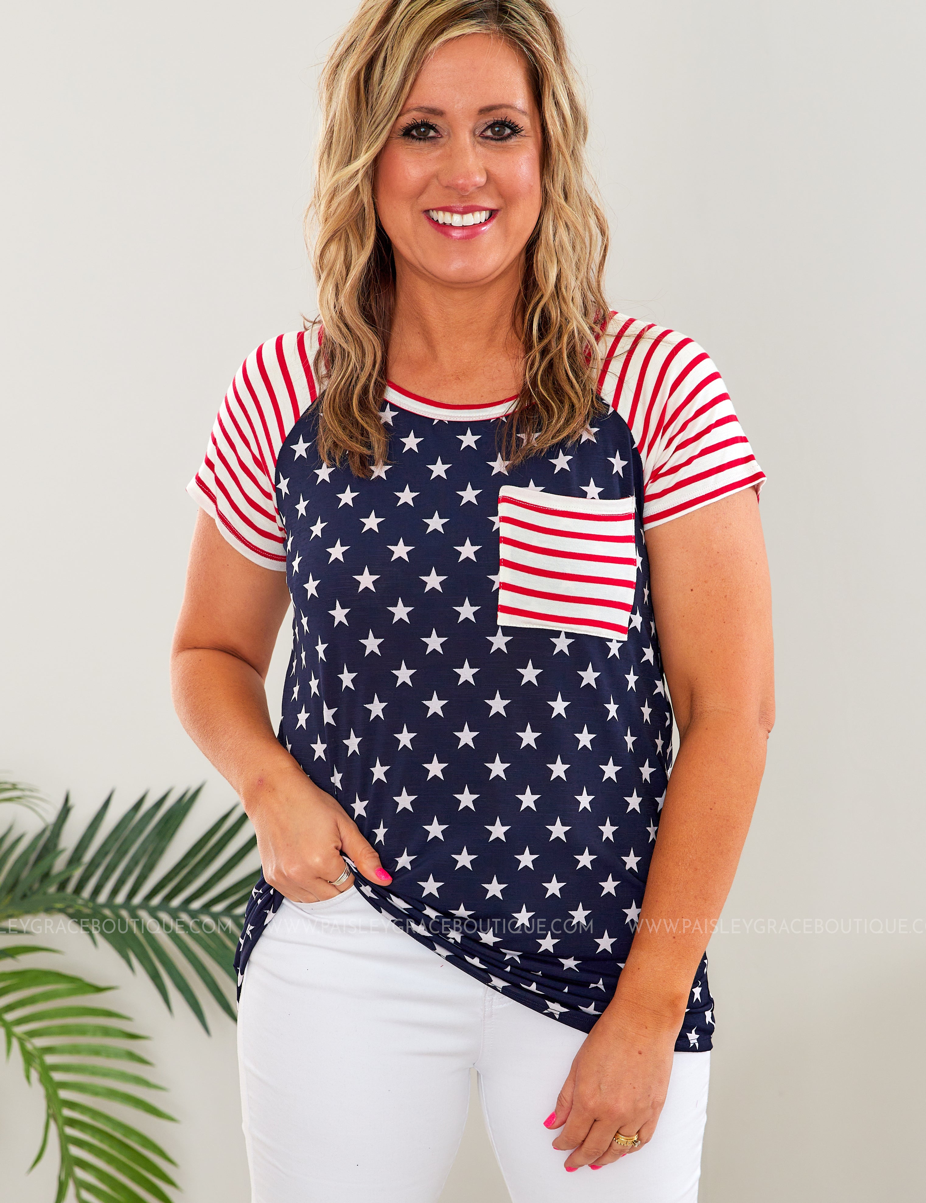 Oh My Stars Top - Navy* LAST ONES FINAL SALE *