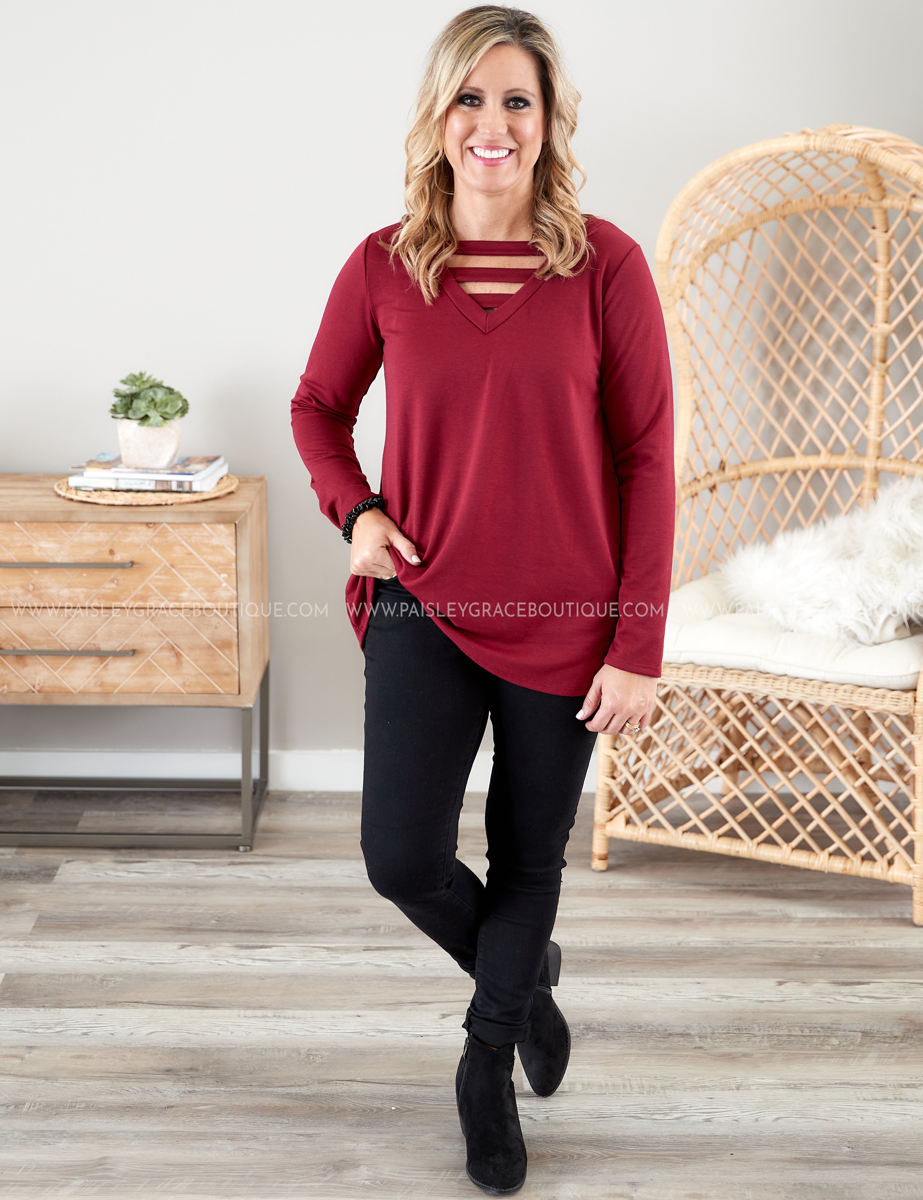 Santa Fe Bound- BURGUNDY  - LAST ONES FINAL SALE