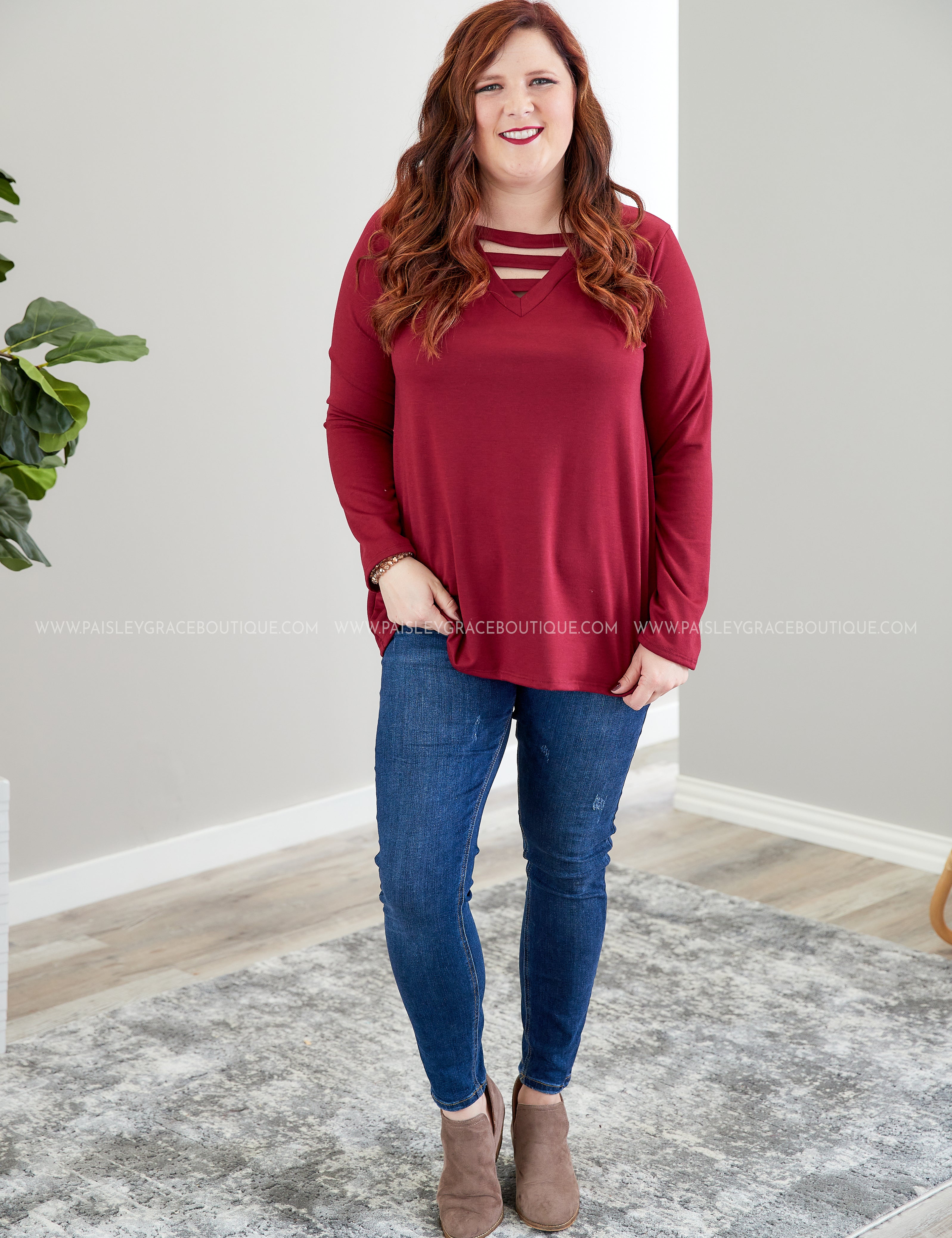 Santa Fe Bound- BURGUNDY  - LAST ONES FINAL SALE