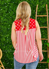 Load image into Gallery viewer, All the Stars Tank - RED - FINAL SALE CLEARANCE
