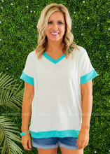 Load image into Gallery viewer, Here For You Top - TEAL  - FINAL SALE
