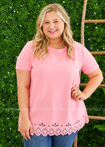 Meant for More Top - PINK  - FINAL SALE CLEARANCE