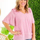 In A Daydream Top - DUSTY PINK* LAST ONES FINAL SALE *