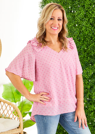 In A Daydream Top - DUSTY PINK  - FINAL SALE