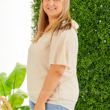 In A Daydream Top - TAN* LAST ONES FINAL SALE *