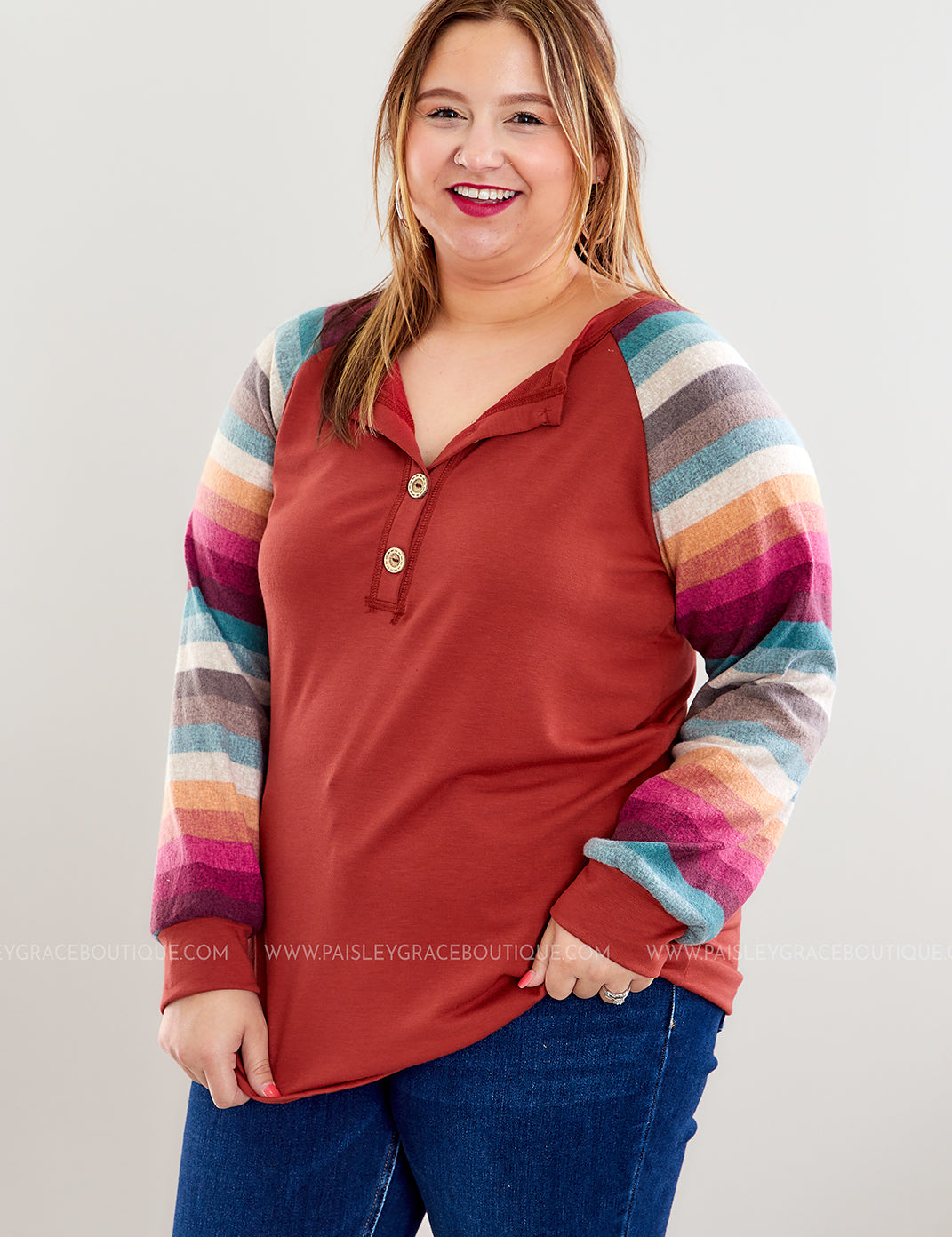 Flirtatious Behavior Top - Marsala -- WS23 - LAST ONES FINAL SALE