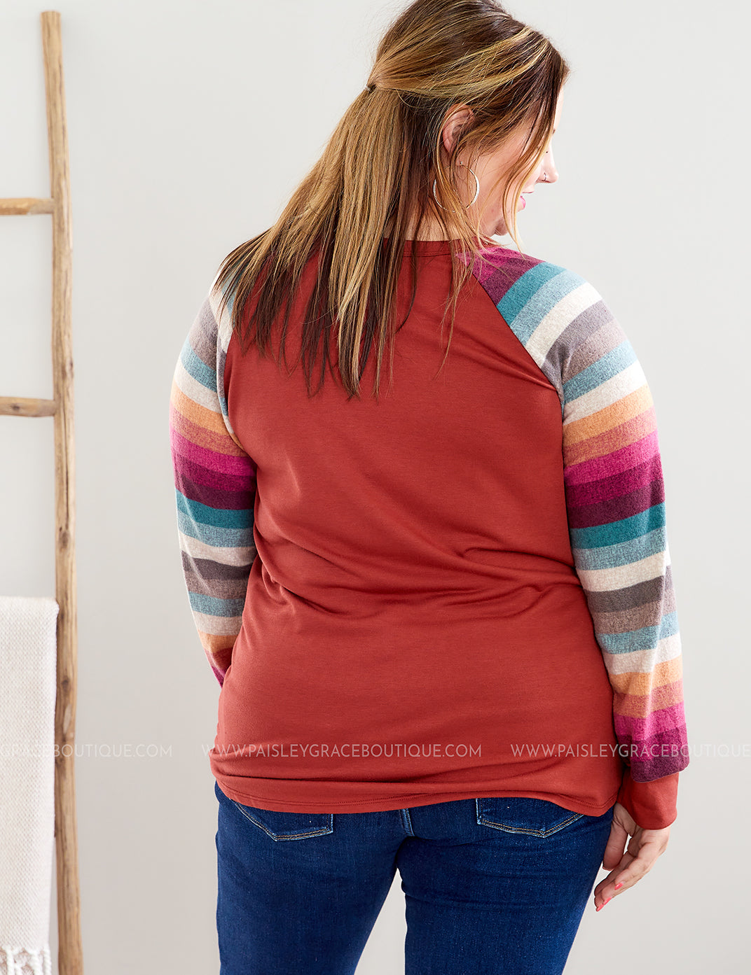 Flirtatious Behavior Top - Marsala -- WS23 - LAST ONES FINAL SALE