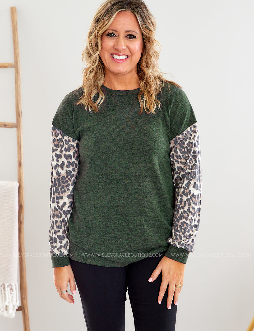 Figure You Out Top - Olive* LAST ONES FINAL SALE *