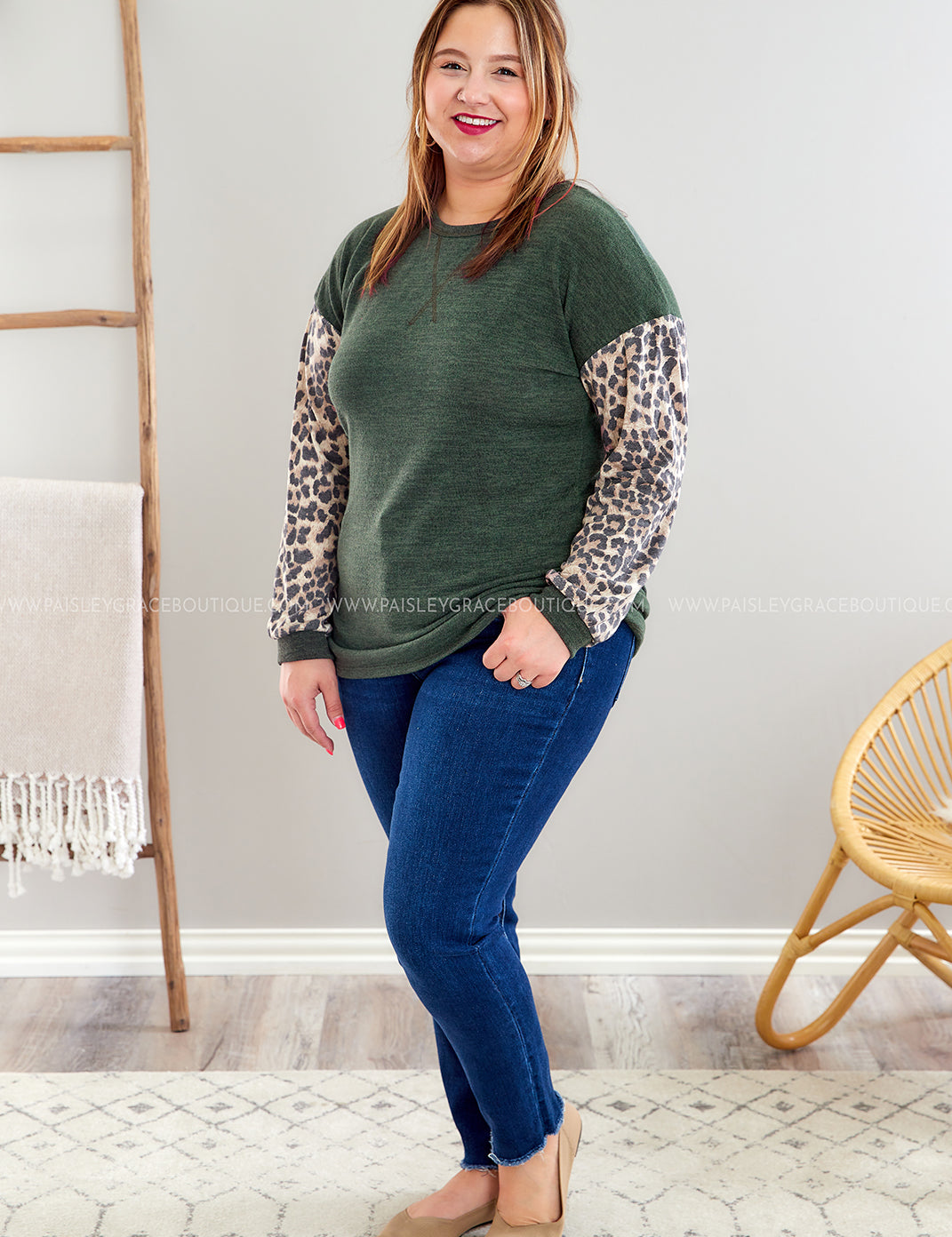 Figure You Out Top - Olive* LAST ONES FINAL SALE *