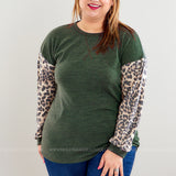 Figure You Out Top - Olive* LAST ONES FINAL SALE *