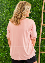 Load image into Gallery viewer, Solid Top with Laser Cut Sleeve Accent - 4 Colors  - FINAL SALE
