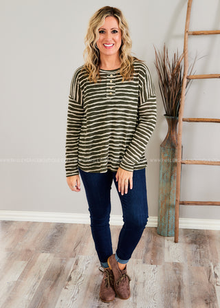 Earn Your Stripes Top - 2 Colors  - FINAL SALE