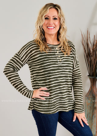 Earn Your Stripes Top - 2 Colors  - FINAL SALE